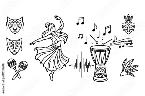 A successful businesswoman celebrating victory with raised arms against a stunning sunset skyline, representing professional growth and corporate achievement.