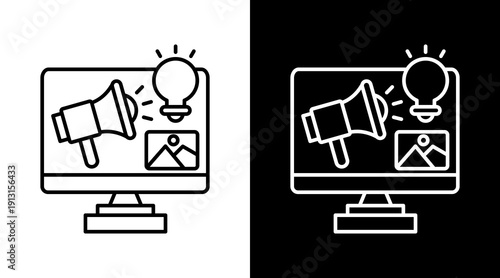 Creative  White Icon Set Design