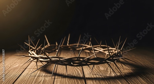 The crown of thorns on good friday symbolizing jesus christ's sacrifice