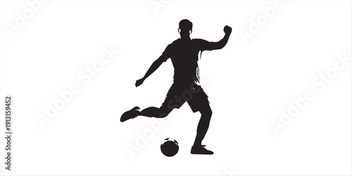 Dynamic black silhouettes showcasing athletes playing cricket, soccer, and handball on a white background