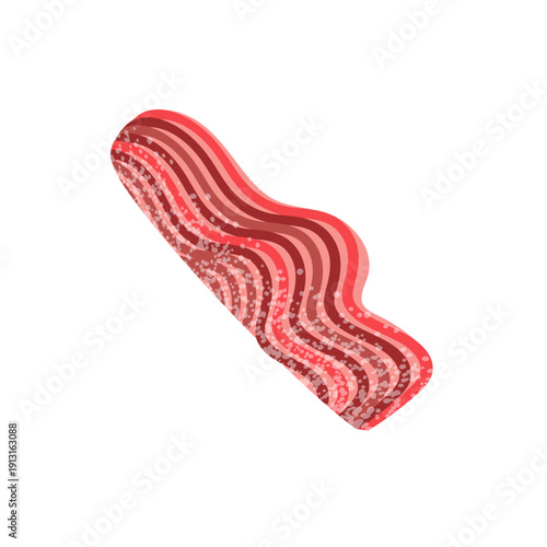 minced meat from the cartoon. beef, pork in textured style. minced beef meat, vector.