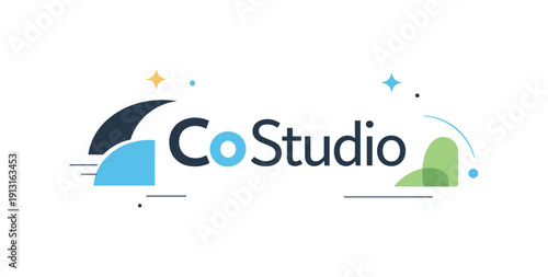 Image Generation. Animated logo reveal. A logo emerging smoothly from abstract shapes, with gentle sparkles and motion trails. The mood feels polished,