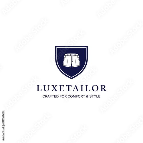 Luxury Clothing Logo Design with Trousers.