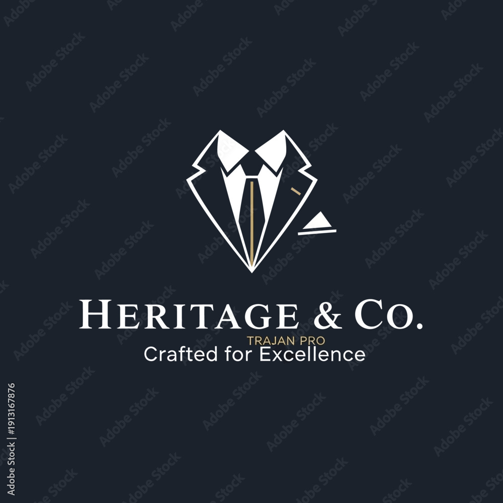 Fototapeta premium Luxury Diamond Jewelry Logo Design Concept.
