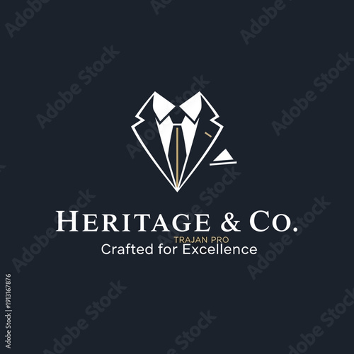 Luxury Diamond Jewelry Logo Design Concept.
