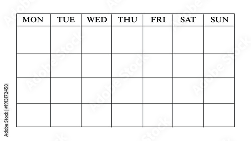 Weekly Calendar Planner Illustration Representing Schedule Management Appointment Tracking and Productivity Organization