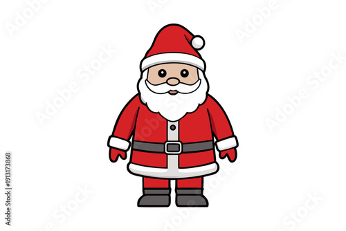 Christmas Santa Clothing Vactor White Background