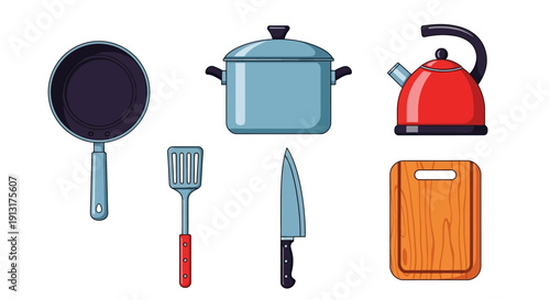 Kitchen Utensils and Appliances Collection.