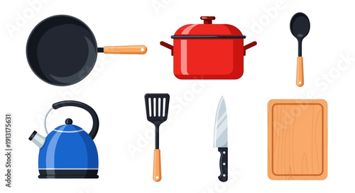 Kitchen Utensils and Appliances Collection.