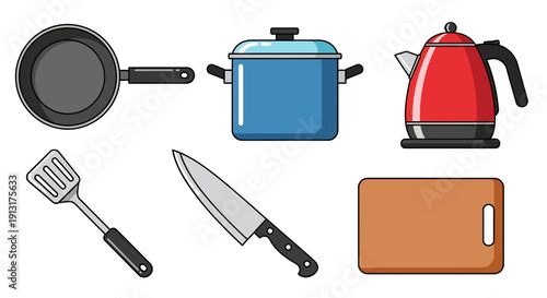 Kitchen Utensils and Appliances Collection.