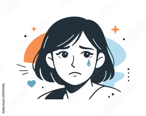 Emotional cinema scene. A close-up style compo