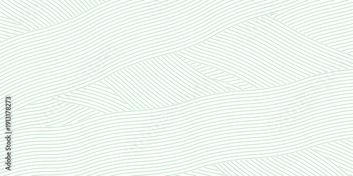 farm green banner, organic abstract background with fields. wavy green lines, modern.
