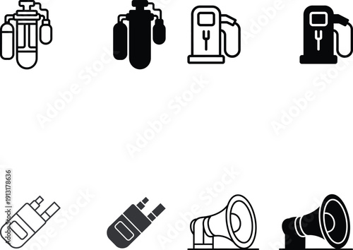 Fuel Pumps and Industrial Icons
