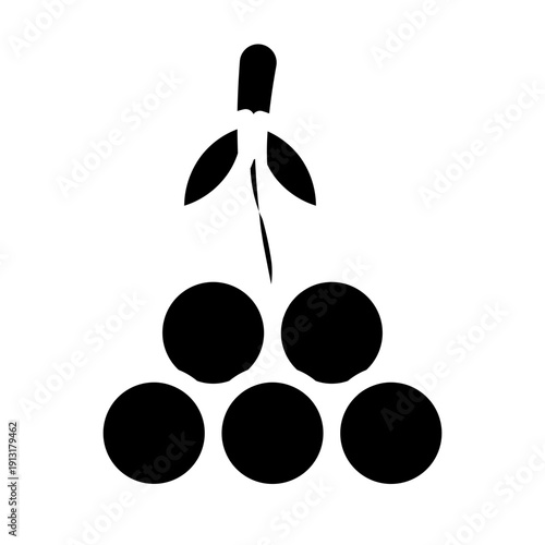 Grape Rowan glyph icon