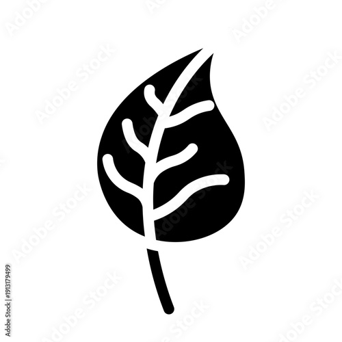 leaf glyph icon