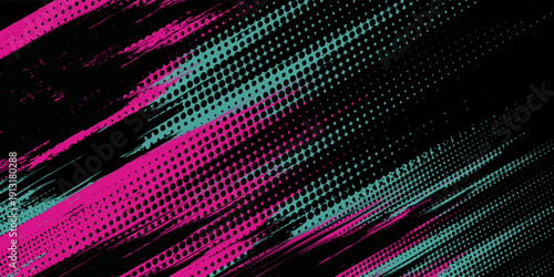 Car sticker wrap banner abstract sporty lines pink blue greenish grunge color combination brush storm thunder modern pattern racing motorsport. eps10.