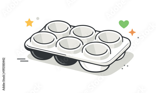 Egg holder ceramic. Close-up of empty ceramic egg holders with soft contours and minimal surface reflections, emphasizing form and texture.