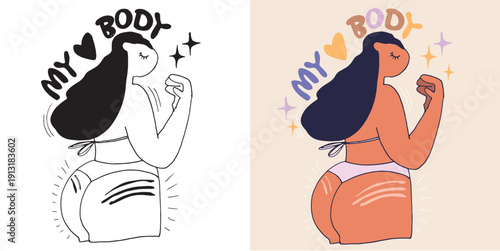 Trendy hand drawn doodle lettering quote sticker. Lettering for t-shirt design, mug print, bag print, clothes fashion. 100% hand drawn vector image.
