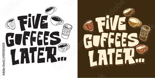 Trendy hand drawn doodle lettering quote sticker. Lettering for t-shirt design, mug print, bag print, clothes fashion. 100% hand drawn vector image.
