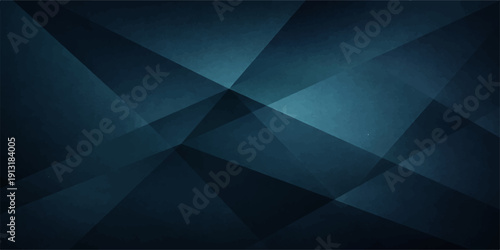 A futuristic 3d abstract blue background featuring a geometric triangle pattern with light texture and crystal diamond shapes for a professional business technology wallpaper design