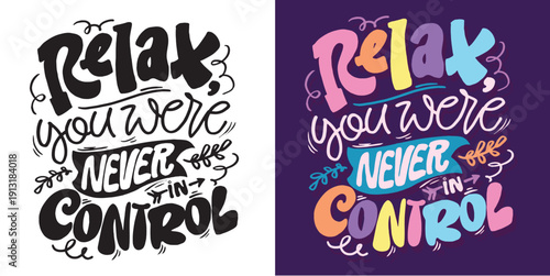 Trendy hand drawn doodle lettering quote sticker. Lettering for t-shirt design, mug print, bag print, clothes fashion. 100% hand drawn vector image.
