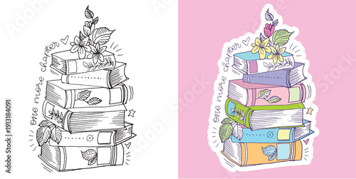 Trendy hand drawn doodle lettering quote sticker. Lettering for t-shirt design, mug print, bag print, clothes fashion. 100% hand drawn vector image.
