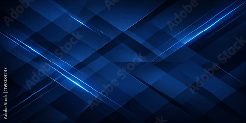 A futuristic dark blue digital wallpaper featuring a geometric 3d pattern and abstract tech textures for a professional business web backdrop design