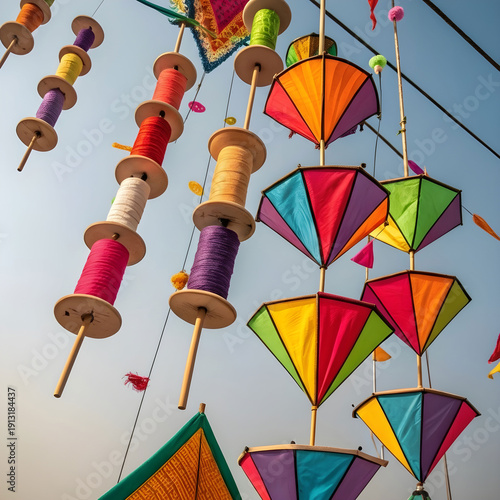 set of makar sankranti kites