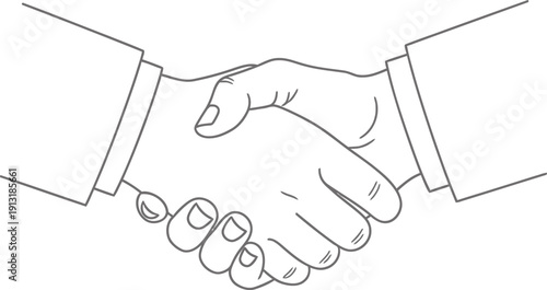 Handshake Between Two People in Business Suits