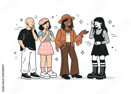 Celebrating individuality through fashion. Peo