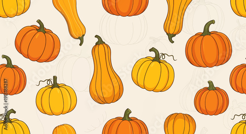 Colorful assortment of fresh autumn fruits including apples and pears