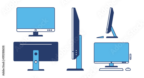 All One Line minimal contemporary color vector