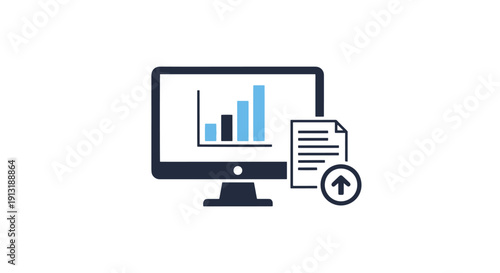 Analytics Dashboard soft tone vector design