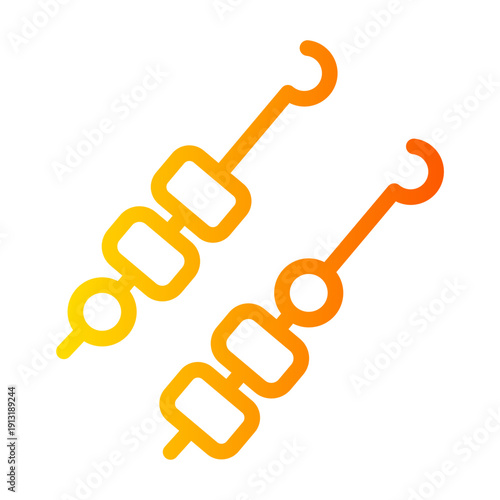 Two Skewers gradient icon