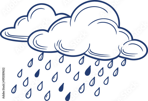 Falling Rain Drops on Dark Background. Realistic Water Droplets with Motion Blur. Heavy Rainfall Overlay for Weather Background. Stormy Weather Rain Effect with Liquid Drops. Downpour Rain Pattern