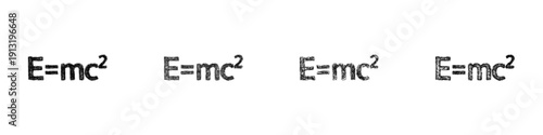 Sketch physics formula icon design set