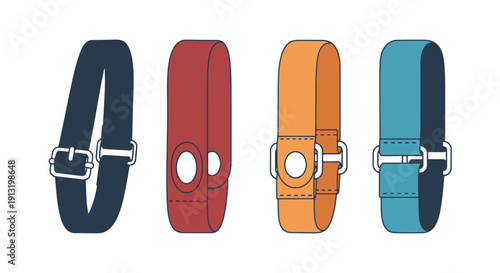 Bag Strap Line art creative abstract style vector