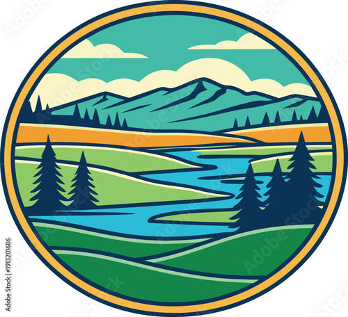 Mammoth Hot Springs Travertine Terraces and Mineral Deposits. Morning Glory Pool with Deep Blue Thermal Water. Grizzly Bear Foraging in Hayden Valley Wilderness. Yellowstone Lake Shoreline with Jagged