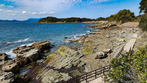 Vászonkép Rocky Coast in Western Kyushu Japan