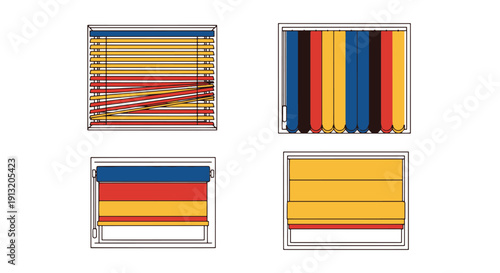 Blind Line art abstract dynamic style vector