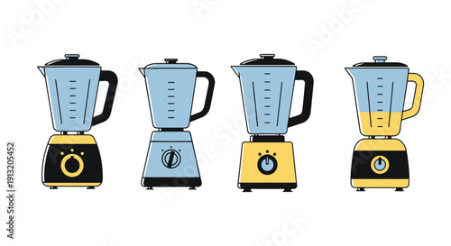 Blender Line art premium color outline design abstract digital vector