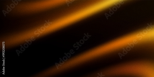Black gold golden yellow orange copper abstract background. Geometric shape. Line stripe angle facet 3D. Rough grain noise. Gradient. Light bright neon fire glitter shine. Design. Copy space. Template