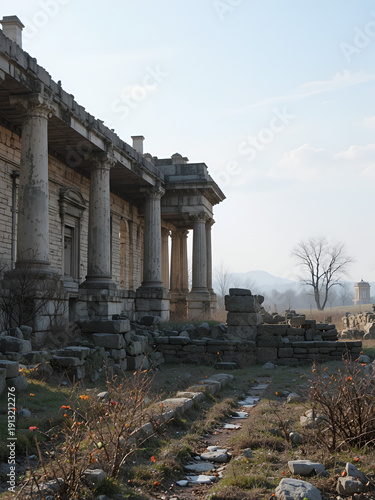 Archaeological site The Sarkamen Imperial Palace in East Serbia