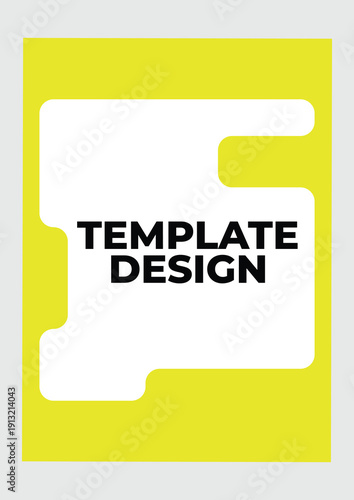 Black and Yellow Geometric Frame Story Banner EPS
