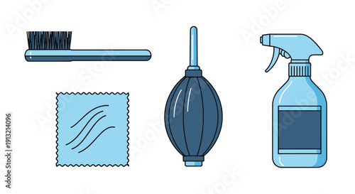 Camera Lens Cleaner creative abstract minimal vector