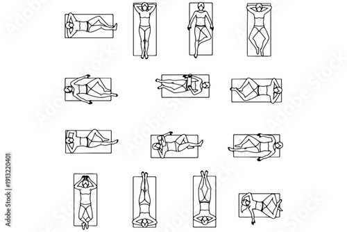 Extensive CAD Vector Collection – Top View People in Various Poses