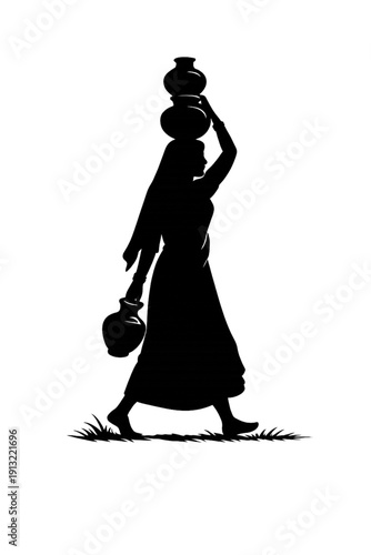 Dark Abstract Shadow Figure Silhouette against Grayscale Background – Mysterious and Minimalist Art Concept for Thriller, Horror, or Emotional Design Projects