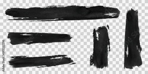 Scribble with a black marker. Set of three doodle style various scribbles. black silhouettes of knives. set six black strokes of paint isolated on a white background. 