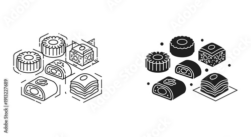 Elderly scientist examining document with magnifying glass vector illustration