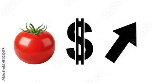 Rising Tomato Prices: Food Inflation Concept
